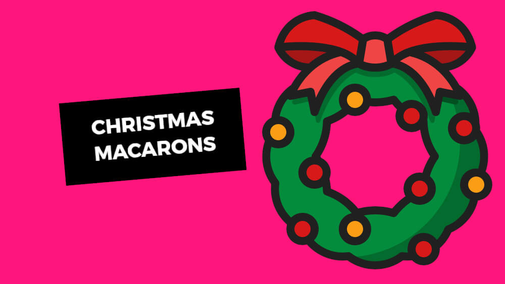 Christmas flavors for macarons