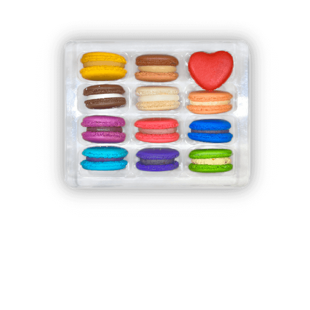 12 macarons (variety set)