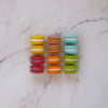12 macarons with print