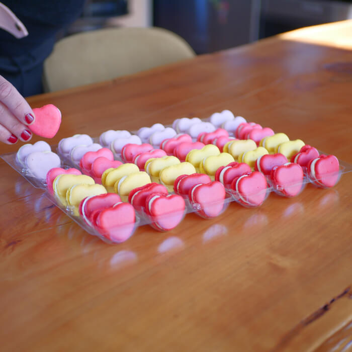 Valentine's day macarons