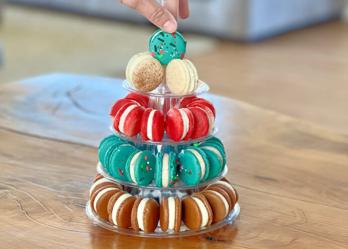 Christmas macarons