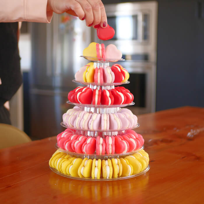 Valentine's day macarons