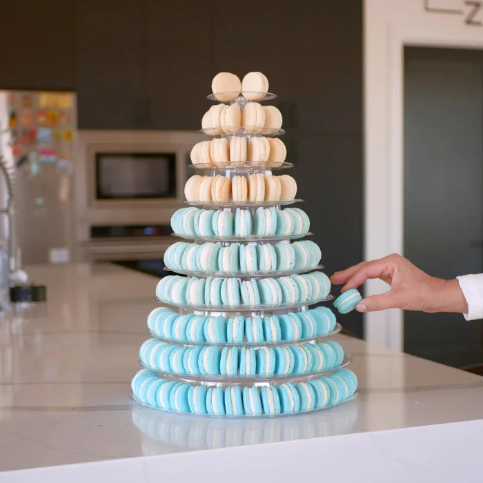 Blue macarons