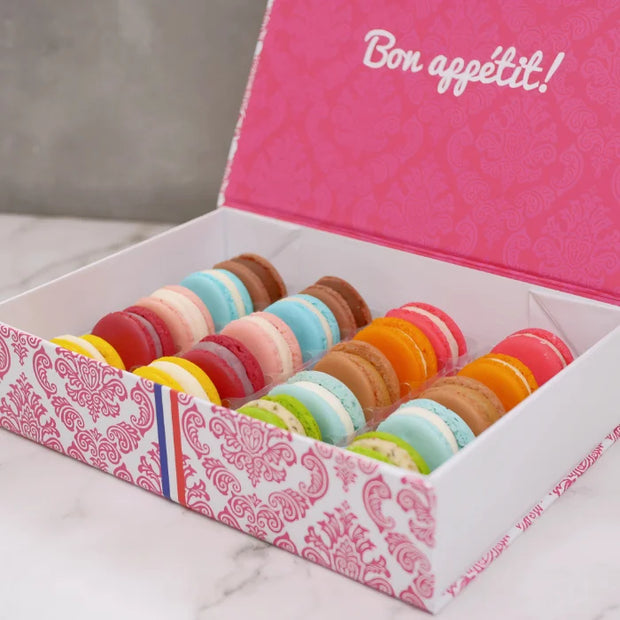Macaron gift box with print