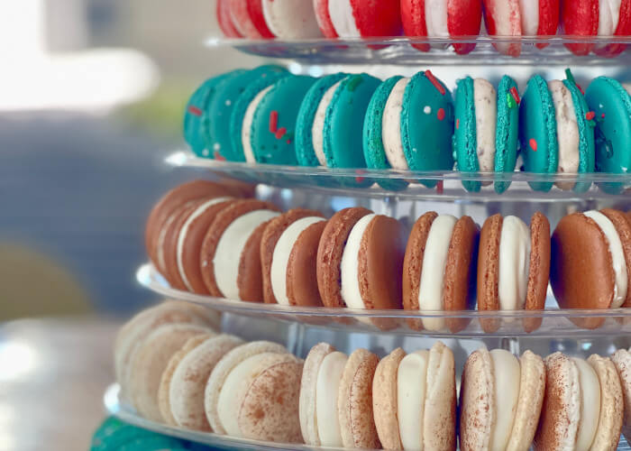 Christmas macarons