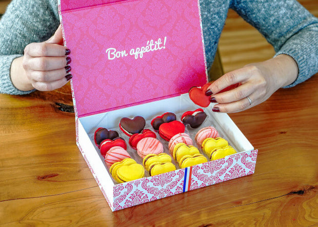 Valentine's day macarons